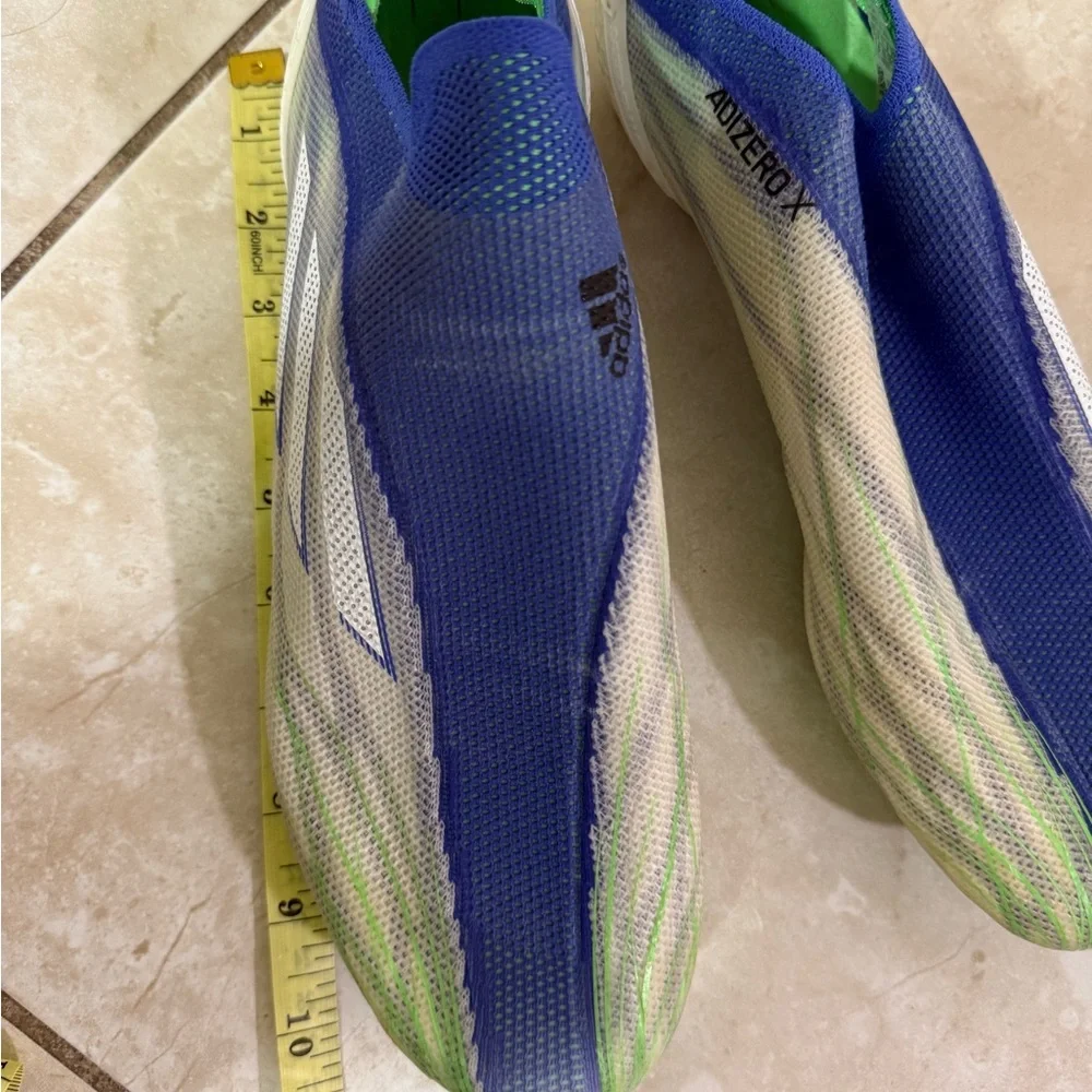 Adidas Blue and Green Soccer Cleats